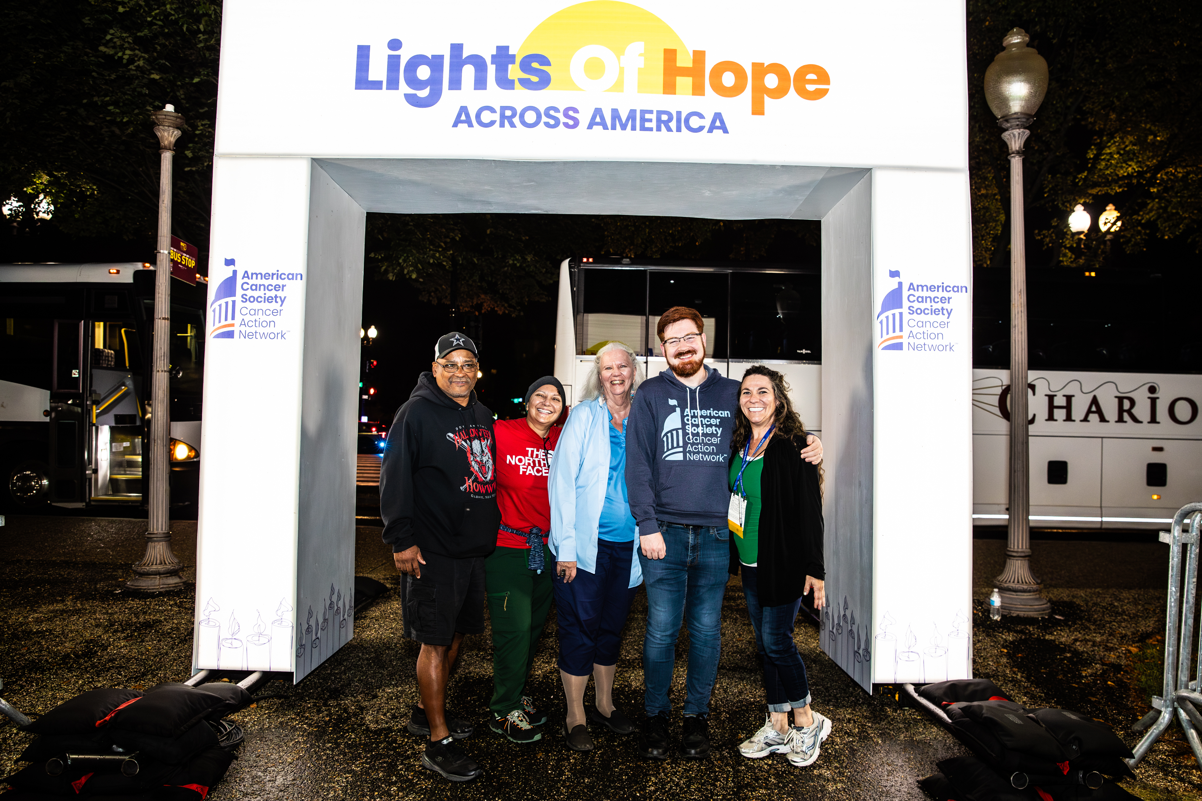 volunteers and advocates at lights of hope