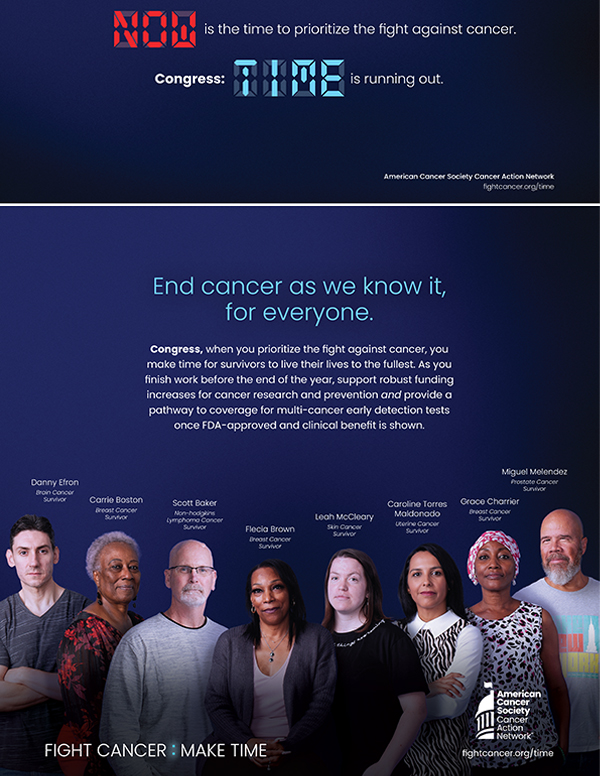 NOW is the time to prioritize the fight against cancer. Congress: TIME is running out.