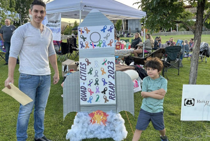 Danny Ephron and son at Relay for Life