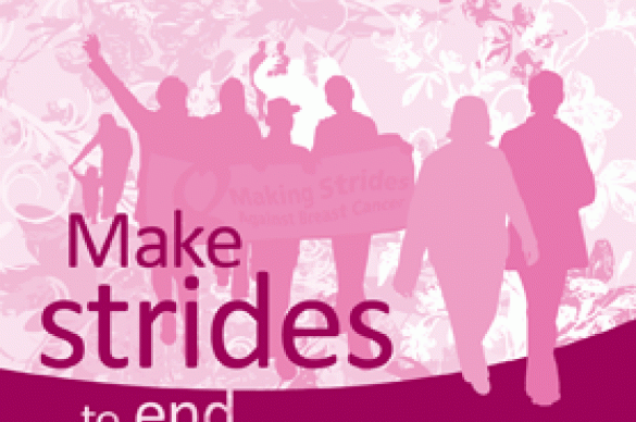 Make strides to end Breast Cancer advertisement