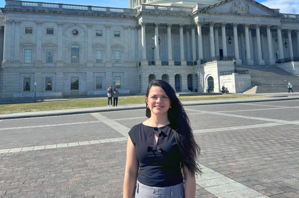 Cindy in front of the Capitol general cropped