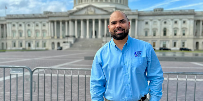 Angel Morales at the Capitol