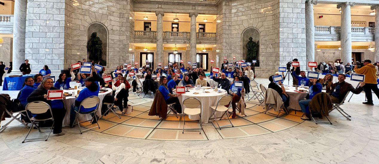 Utah volunteers at Cancer Action Day 