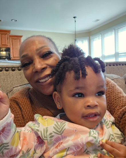 Flecia Brown and granddaughter