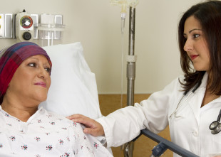 Photo of female patient and doctor