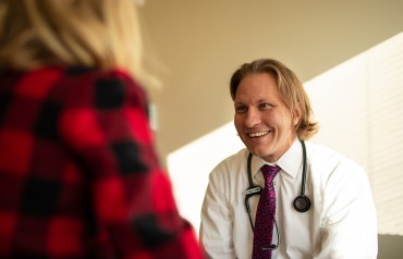 Doctor meeting with patient